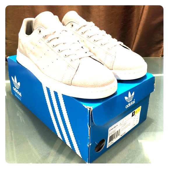 Adidas Stan Smith 10.5 suede leather grey - Picture 5 of 8